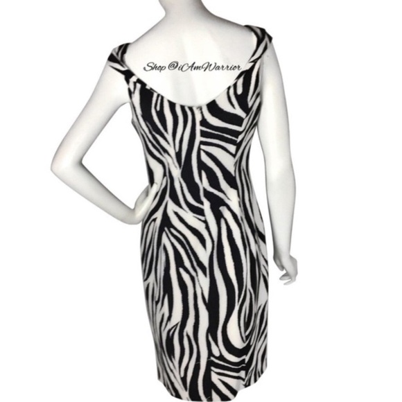 Calvin Klein NWT zebra print sleeveless dress *shop@iamwarrior - Picture 3 of 8